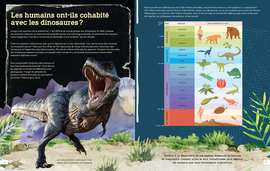 L'évolution des animaux préhistoriques