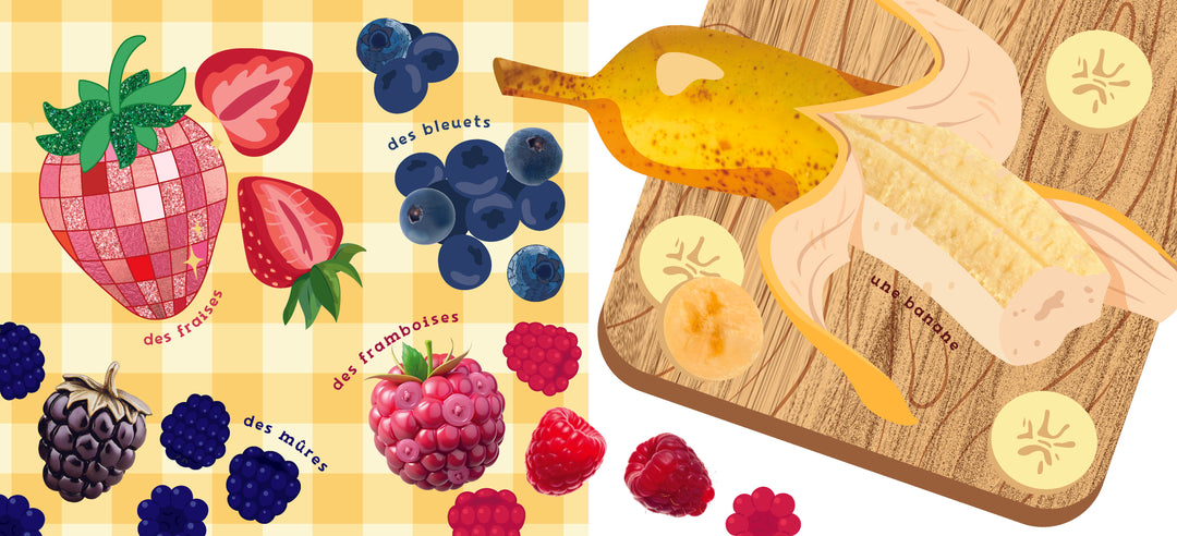 Mon petit livre à toucher : Fruits et légumes