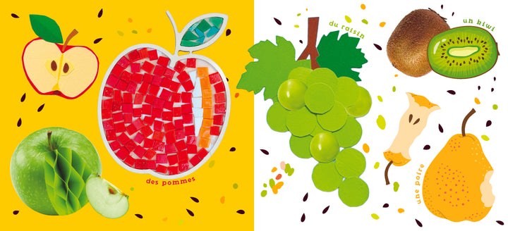 Mon petit livre à toucher : Fruits et légumes