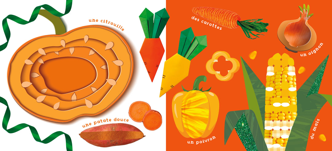 Mon petit livre à toucher : Fruits et légumes