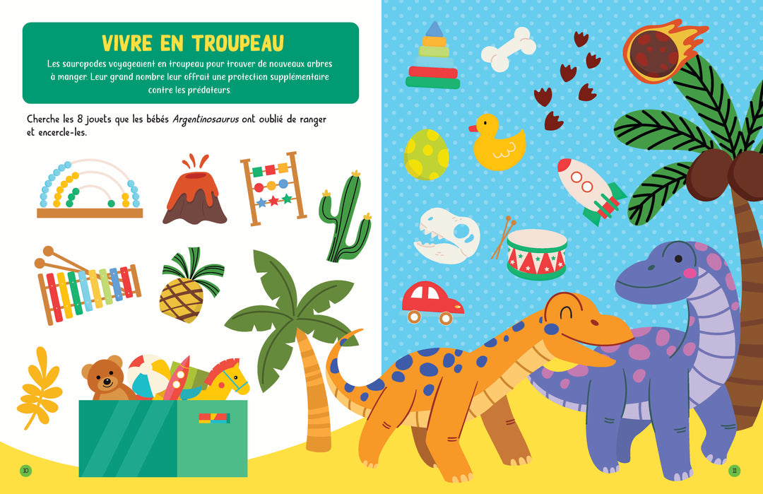 Mon encyclopetit - Jeux et activités : Les dinosaures