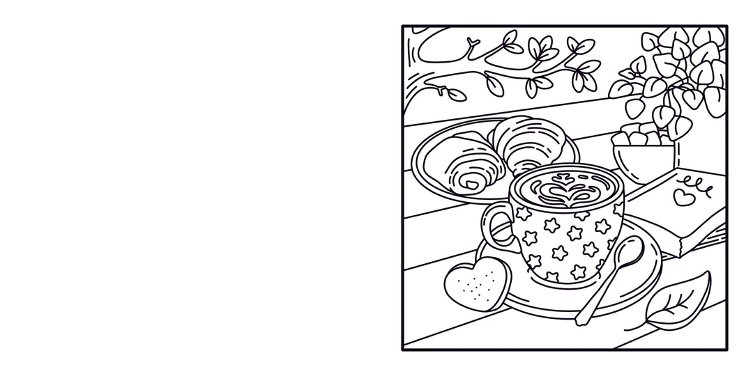 Moments coloriages : Cozy Café