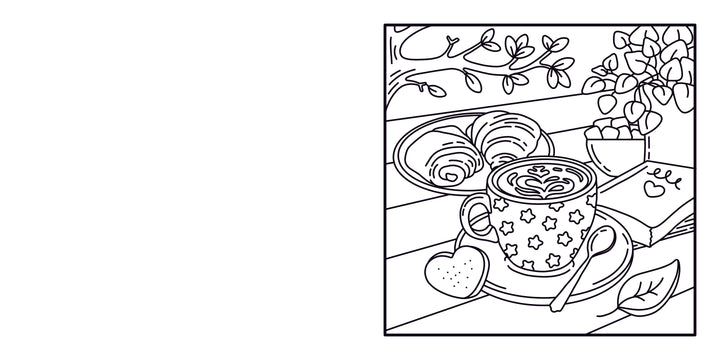Moments coloriages : Cozy Café