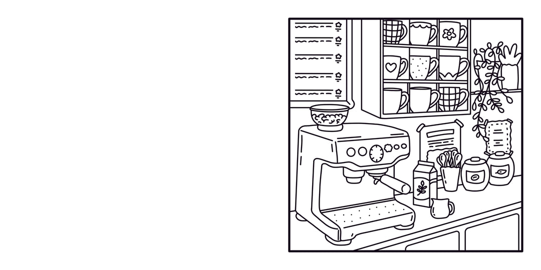 Moments coloriages : Cozy Café