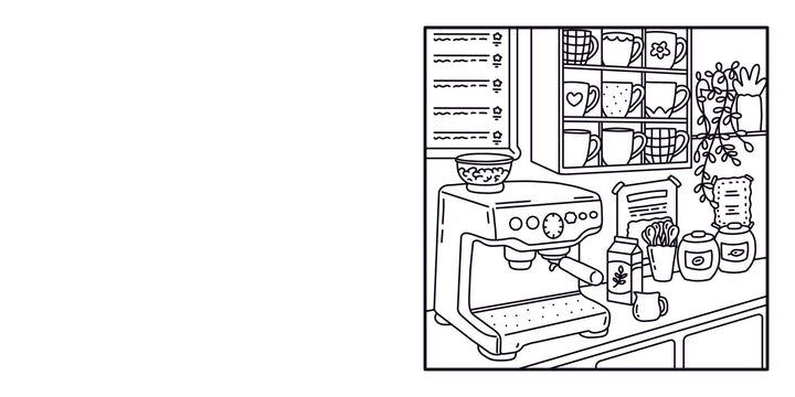 Moments coloriages : Cozy Café