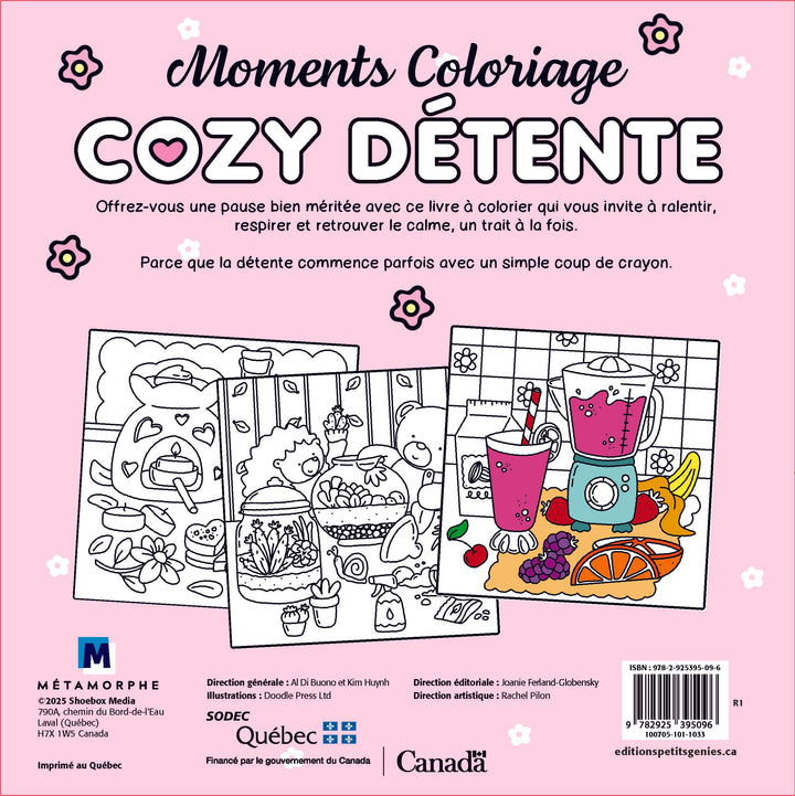 Moments coloriages : Cozy Détente