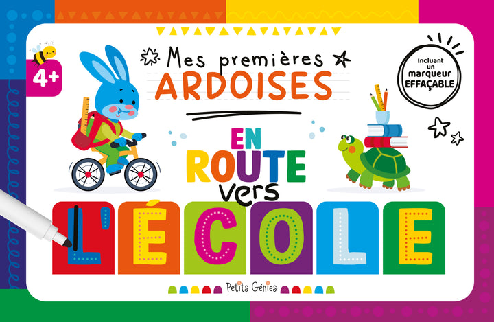 Mes premières ardoises en route vers l'école
