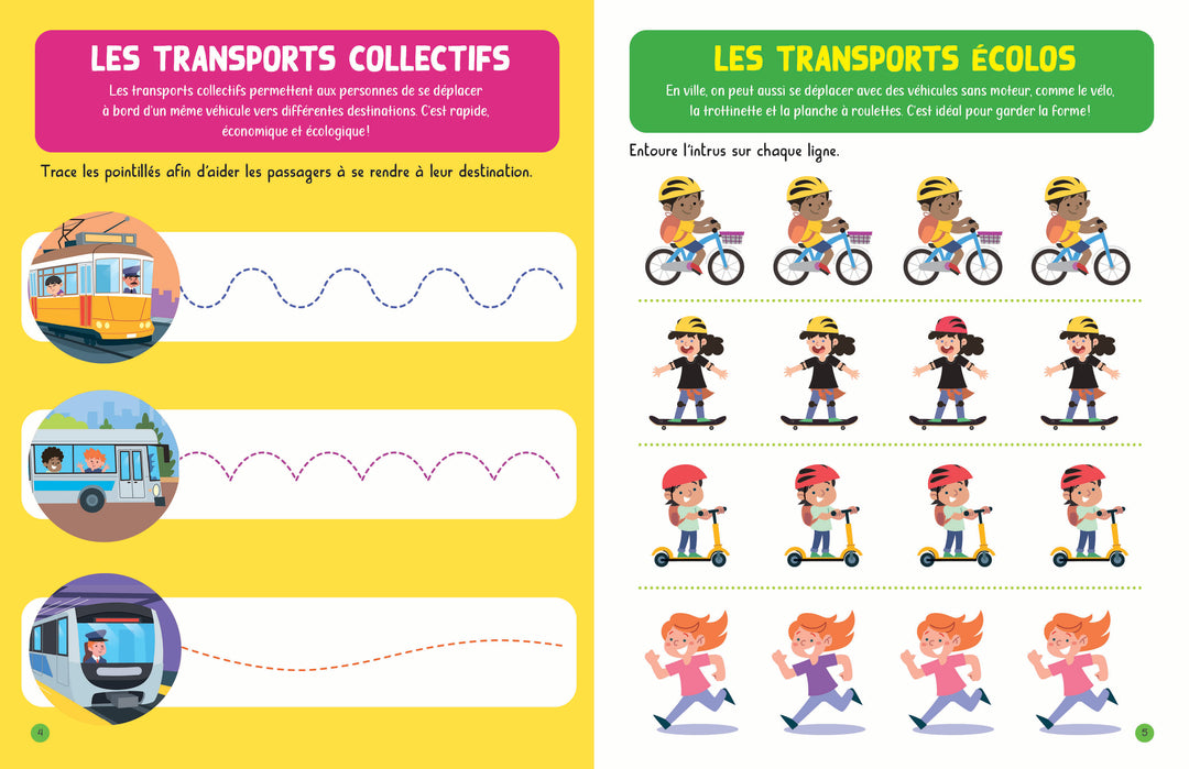 MON ENCYCLOPETIT - JEUX ET ACTIVITÉS : LES TRANSPORTS
