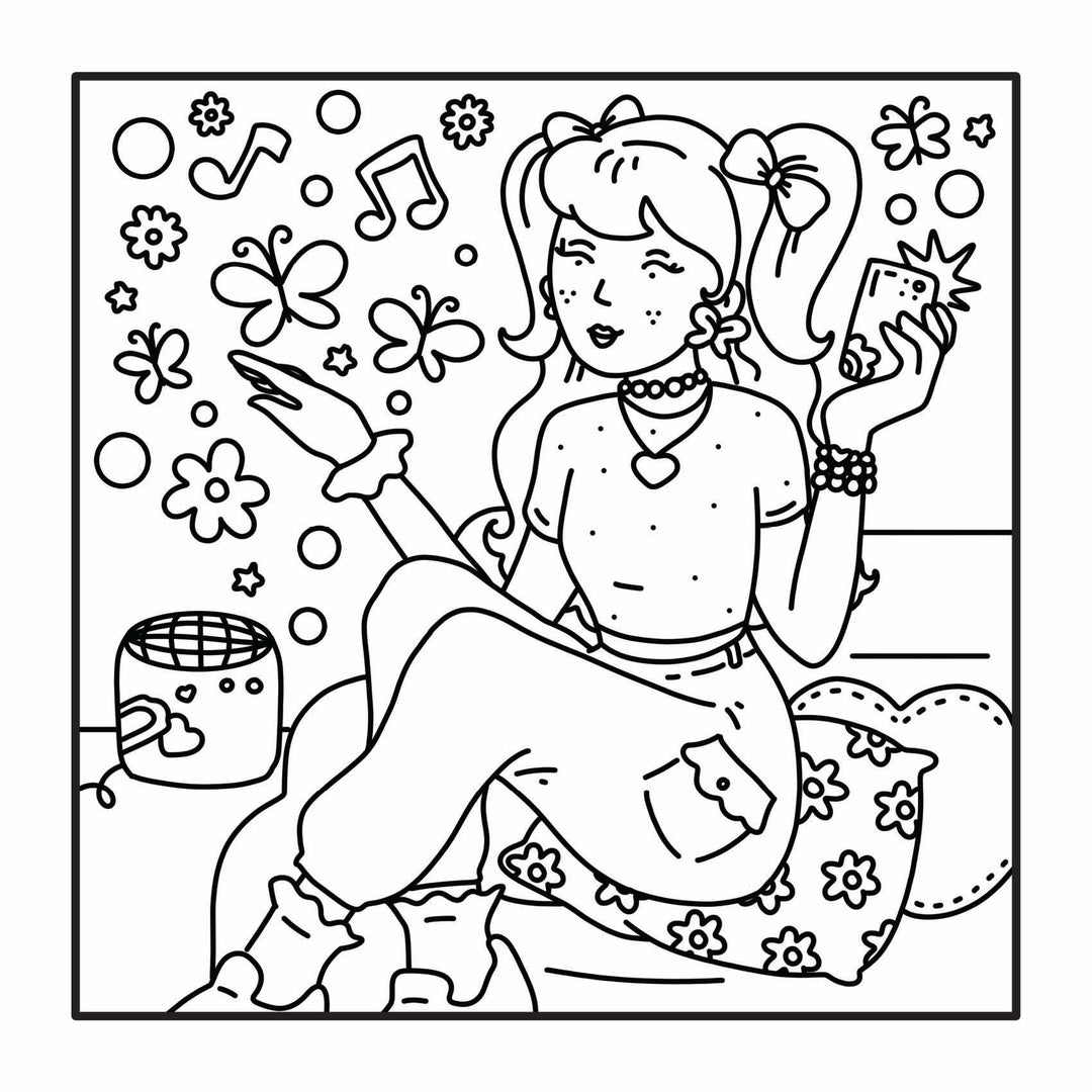 Moments coloriage : Cozy Pop Star