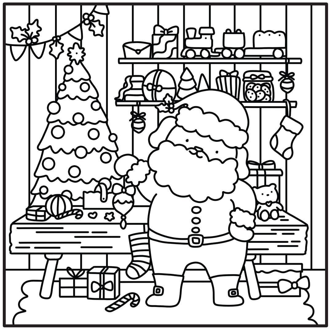 Moments coloriage : Cozy Noël