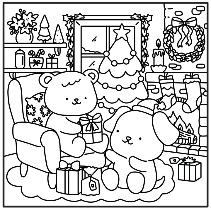 Moments coloriage : Cozy Noël