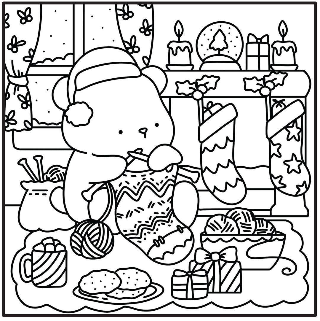 Moments coloriage : Cozy Noël