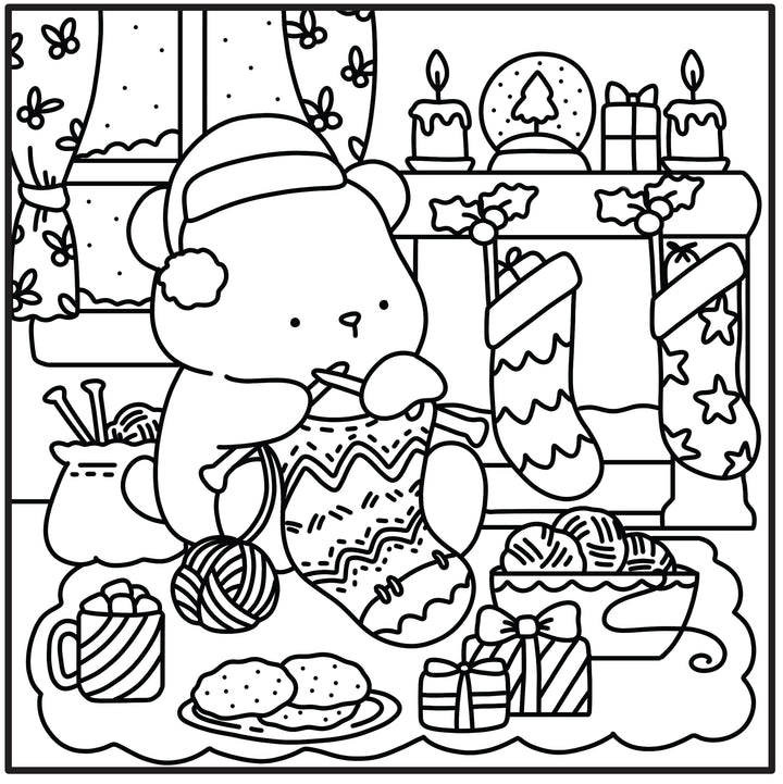 Moments coloriage : Cozy Noël
