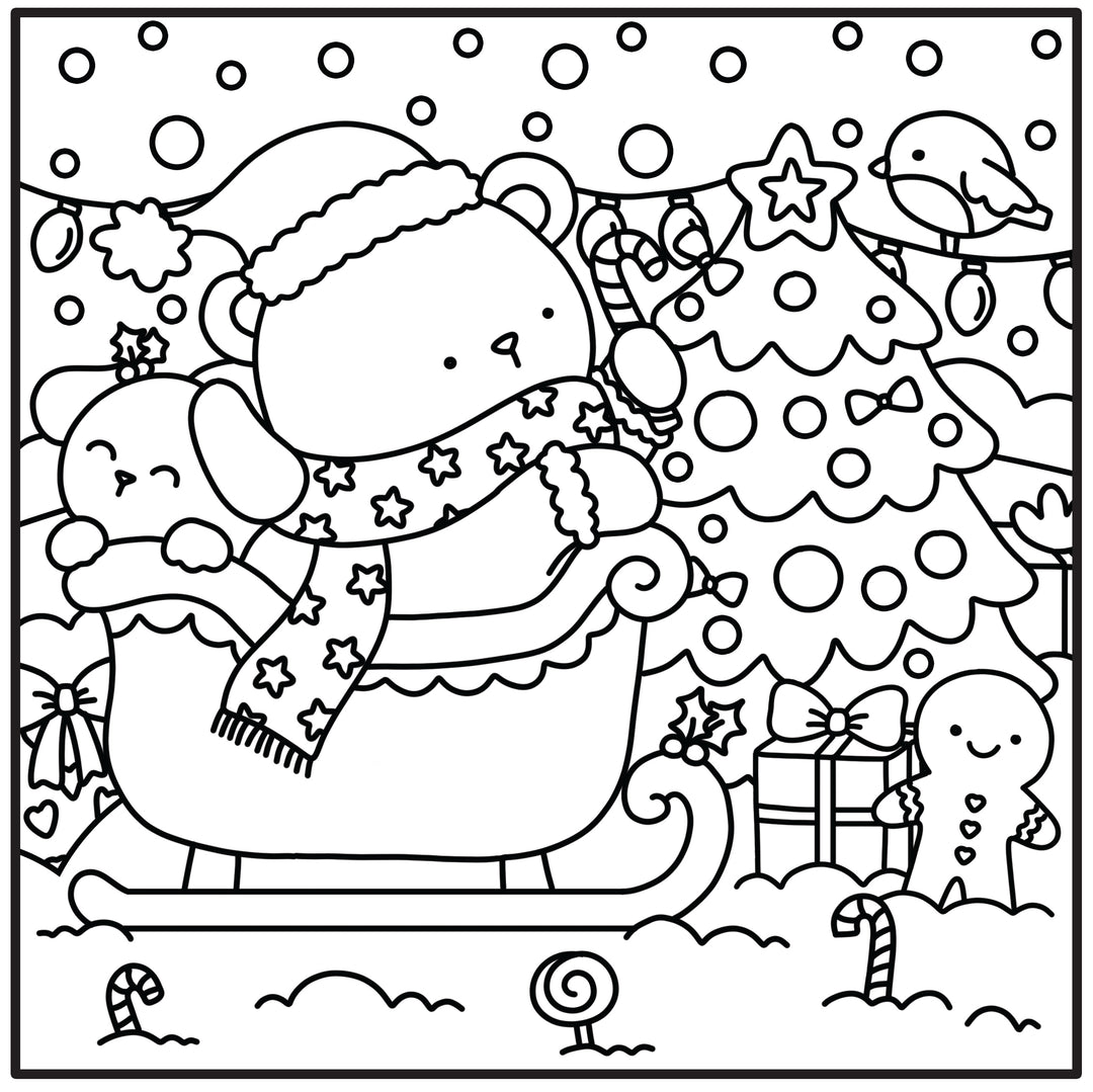 Moments coloriage : Cozy Noël