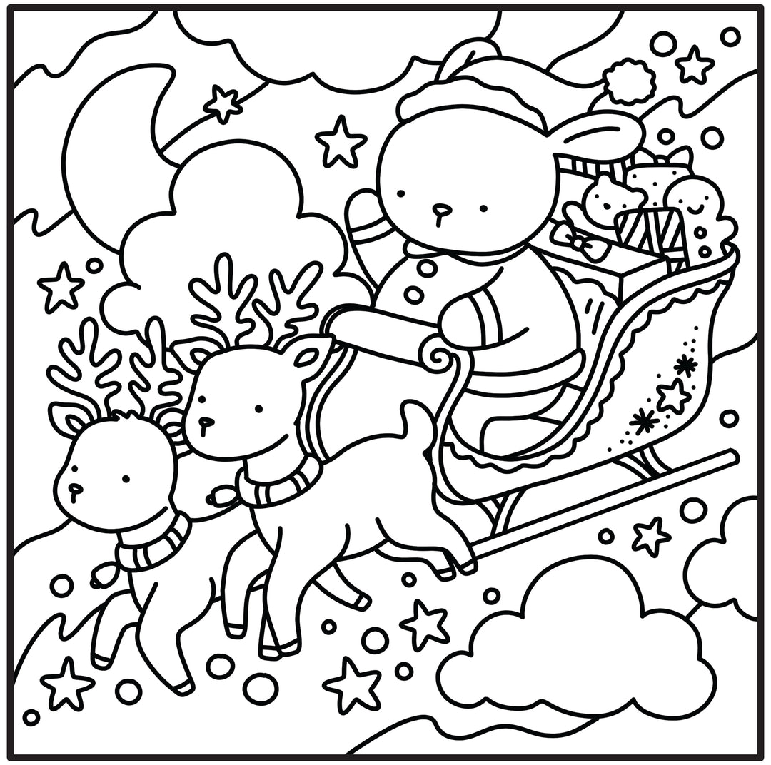 Moments coloriage : Cozy Noël