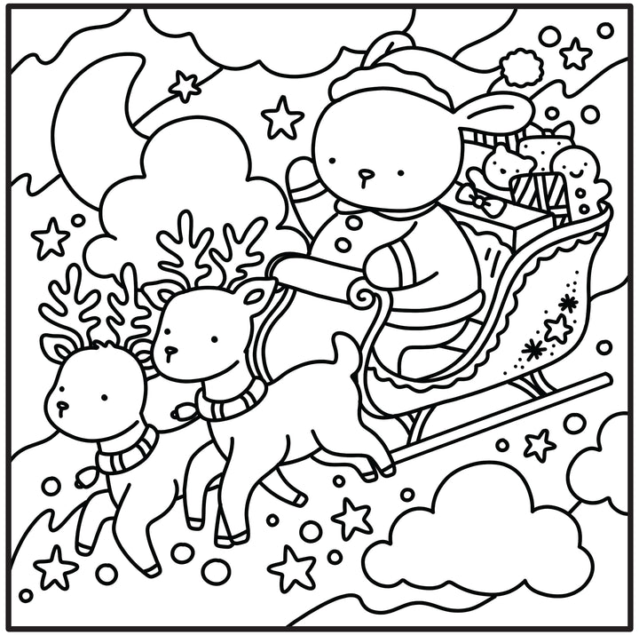 Moments coloriage : Cozy Noël