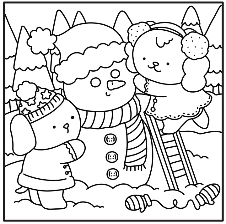 Moments coloriage : Cozy Noël