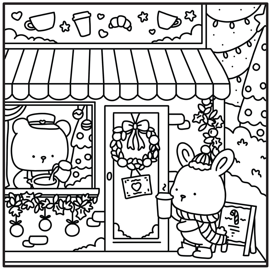 Moments coloriage : Cozy Noël
