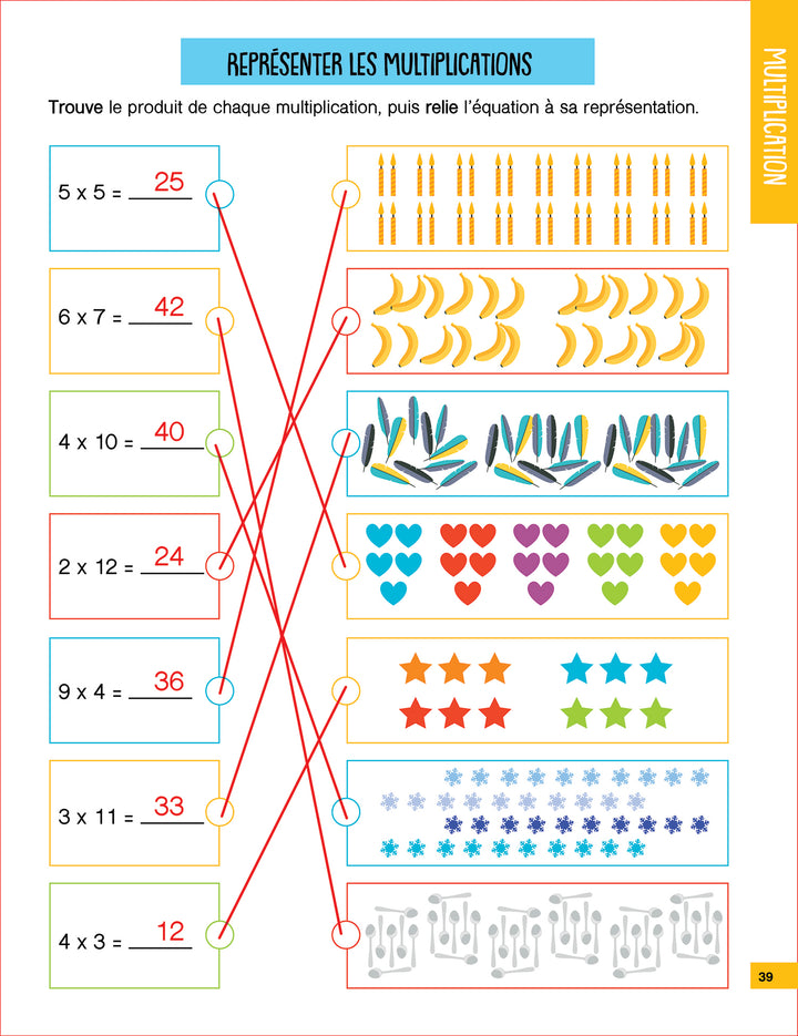 Mon cahier de multiplications et de divisions