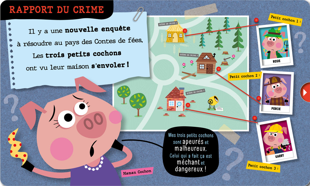 ENQUÊTE au pays des Contes de fées LES TROIS PETITS COCHONS