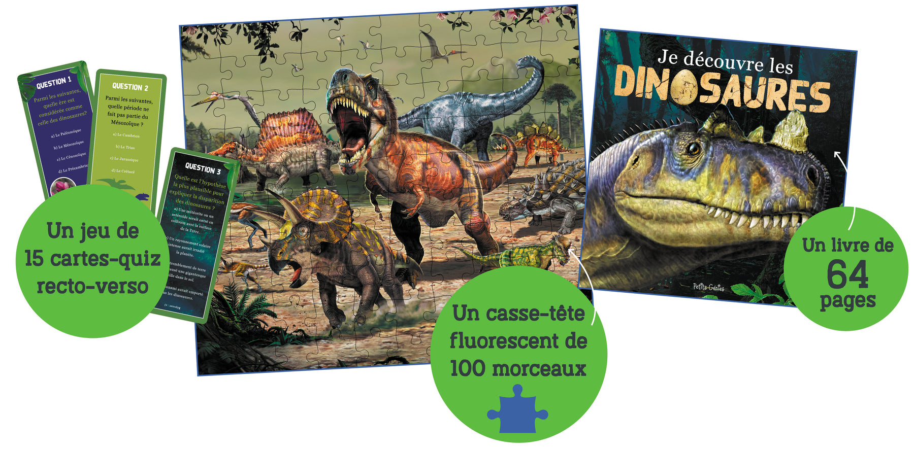 Je découvre les dinosaures, Histoire et géographie