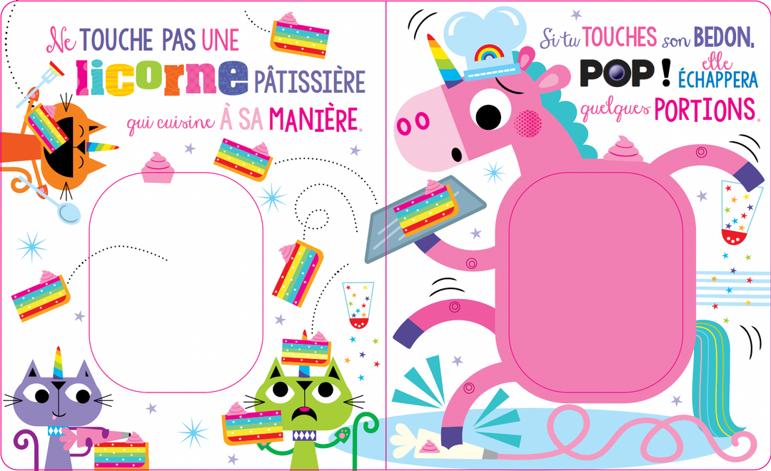 Ne touche pas une licorne qui fait POP!