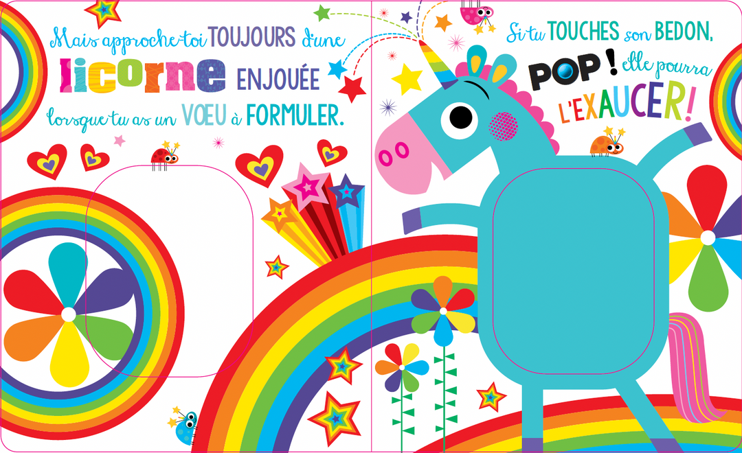 Ne touche pas une licorne qui fait POP!